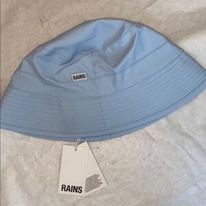 Rains Light Blue Bucket Hat NWT Size Fit XS to M Unisex